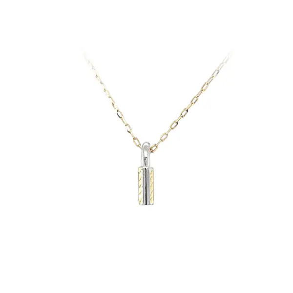 Pendant Lock made of Combination Gold