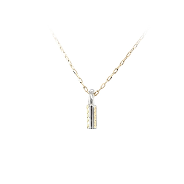 Pendant Lock made of Combination Gold