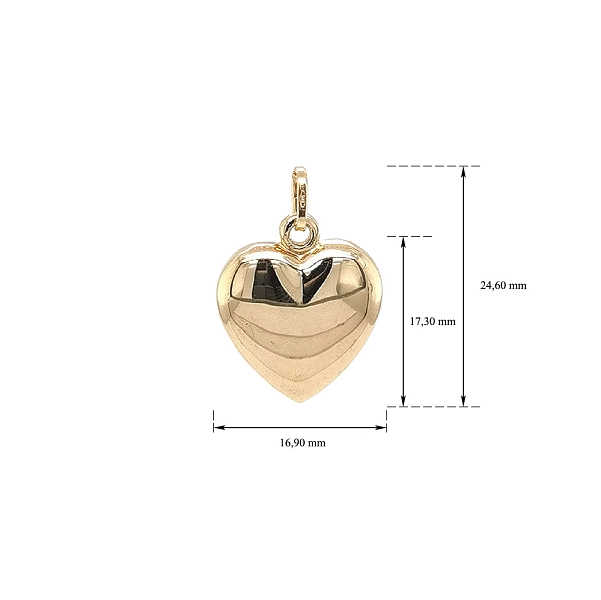 Gold Pendant Heart