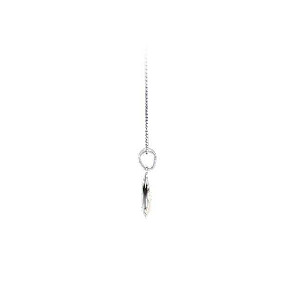 Pendant Heart of White Gold