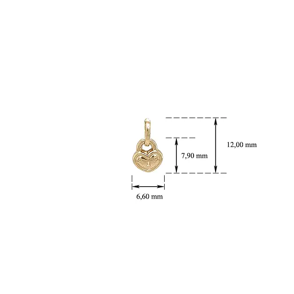 Gold Pendant Castle