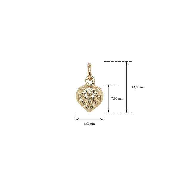 Gold Pendant Heart