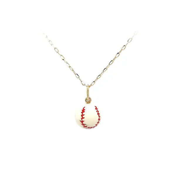 Gold Pendant Baseball