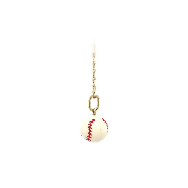 Gold Pendant Baseball