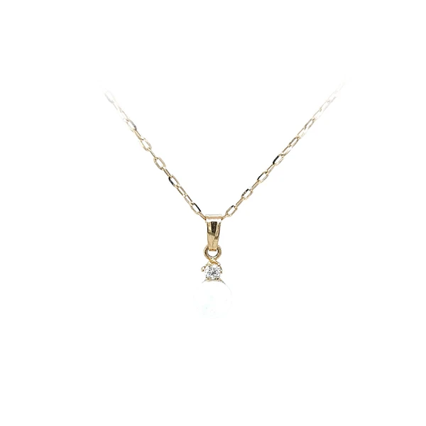 Gold Pendant with Opal