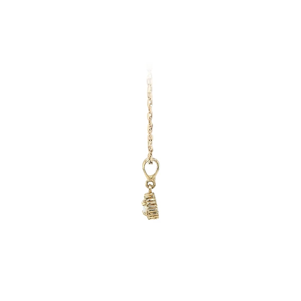 Gold Pendant with Opal