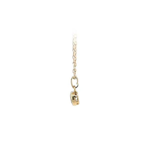 Gold Pendant with Blue Stone