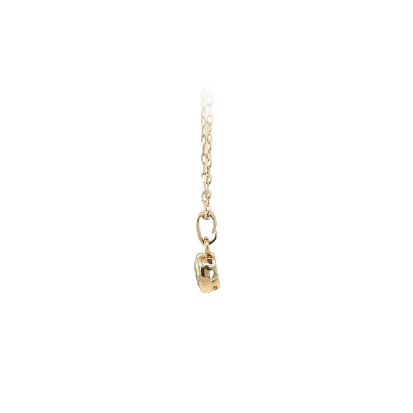 Gold Pendant with Blue Stone
