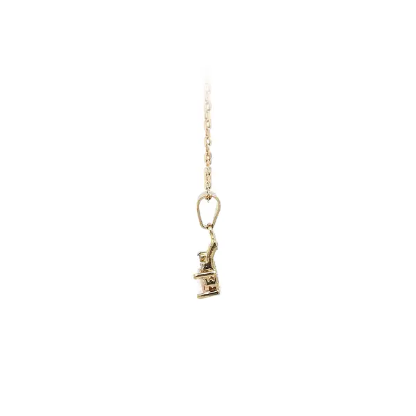 Gold Pendant with Opal