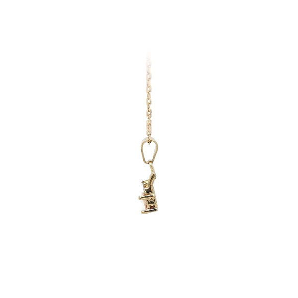 Gold Pendant with Opal