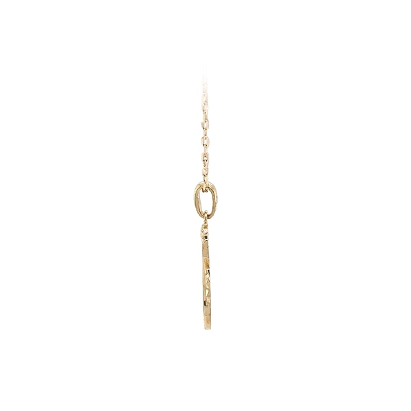 Gold Pendant Sea Horse with Zircons
