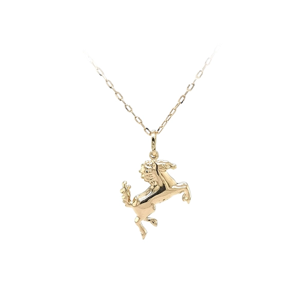 Gold Pendant Horse