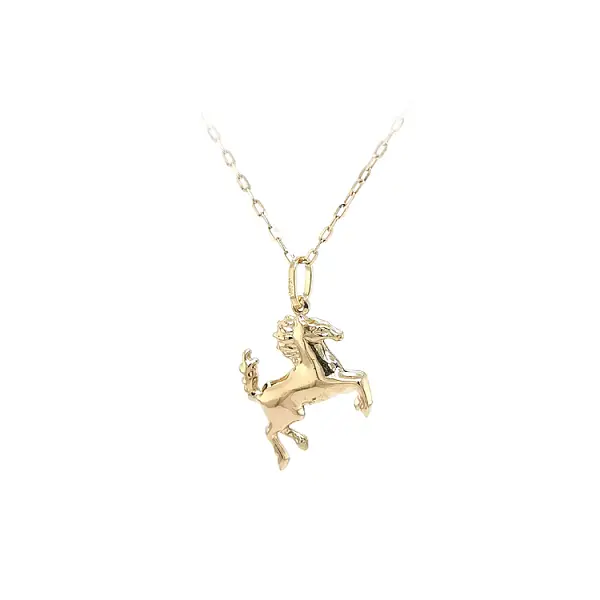 Gold Pendant Horse