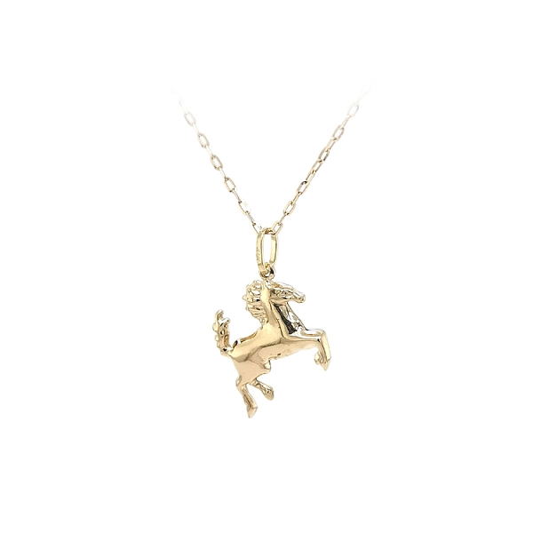 Gold Pendant Horse