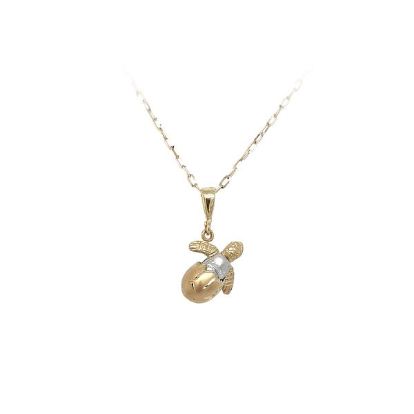 Gold Pendant Turtle made of Combined Gold