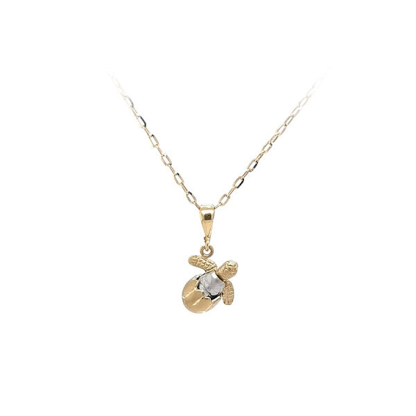 Gold Pendant Turtle made of Combined Gold