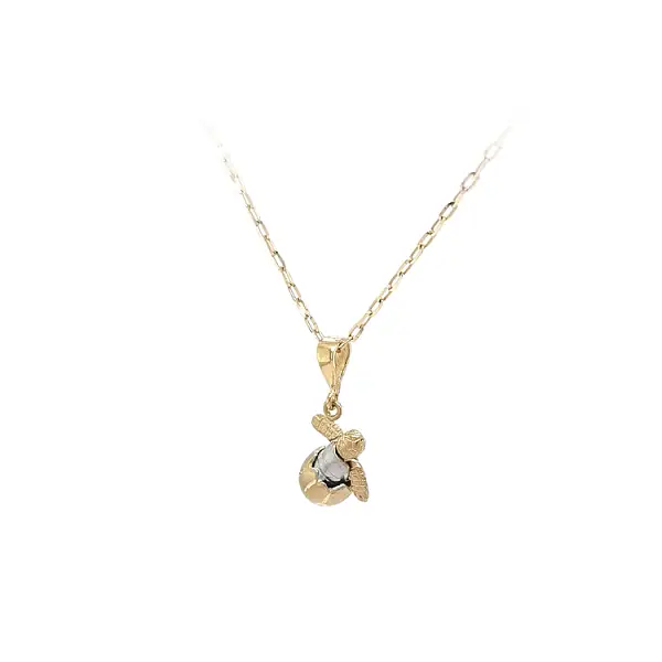 Gold Pendant Turtle made of Combined Gold