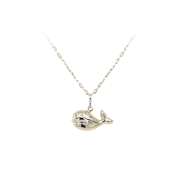 Gold Pendant Whale