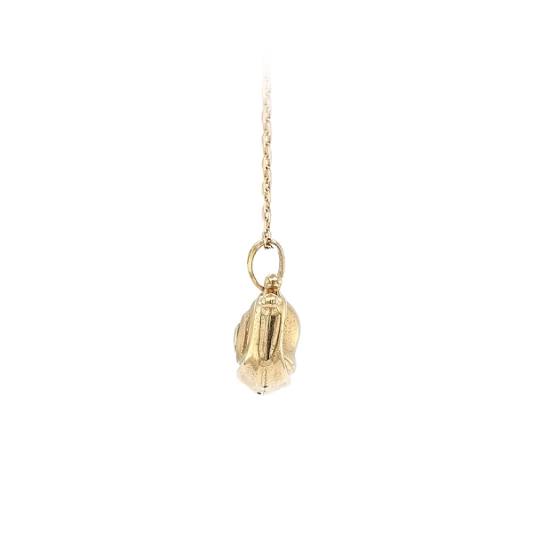 Gold Pendant in Snail Shape