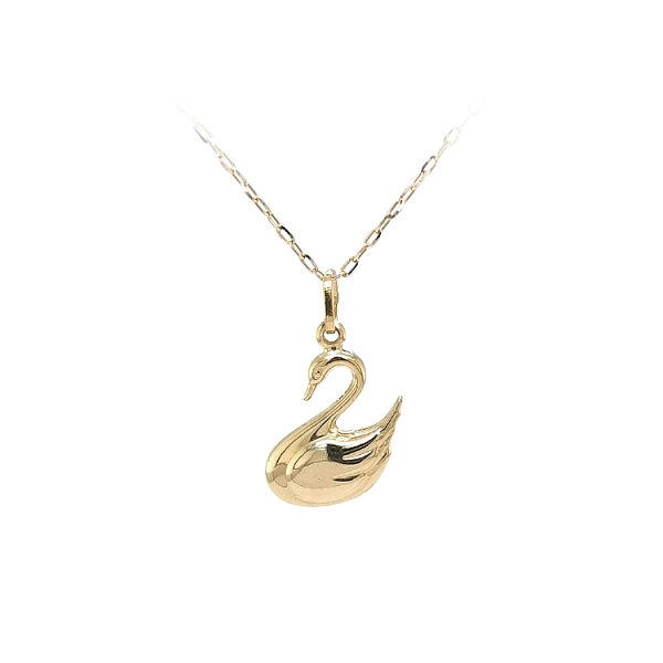 Golden Swan Pendant