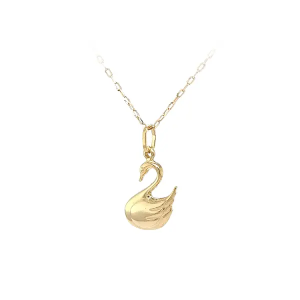 Golden Swan Pendant