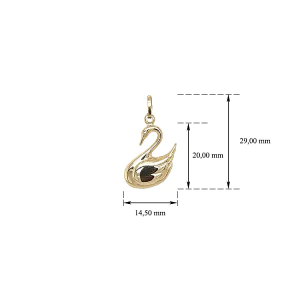 Golden Swan Pendant