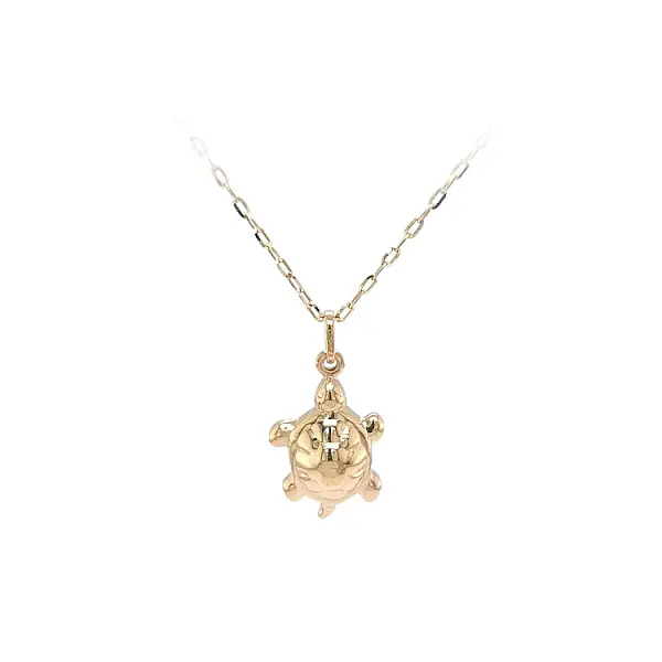 Golden Turtle Pendant