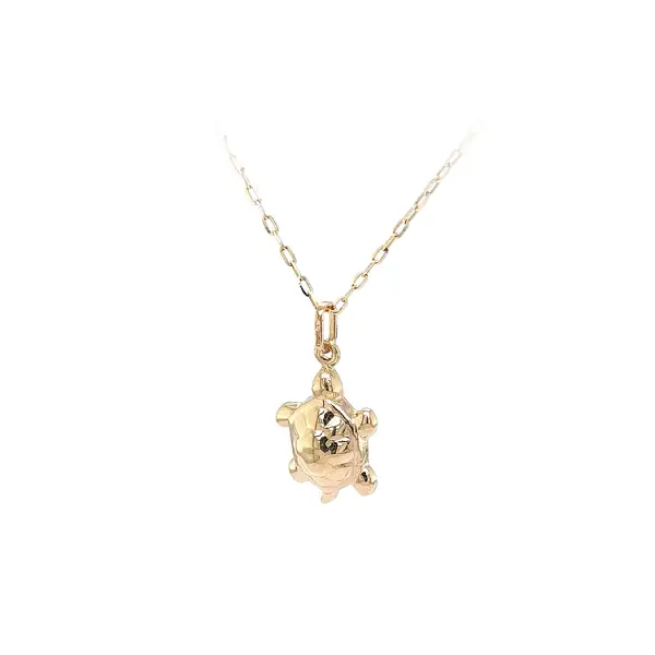 Golden Turtle Pendant