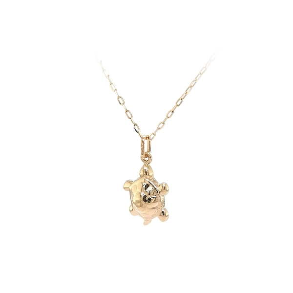 Golden Turtle Pendant