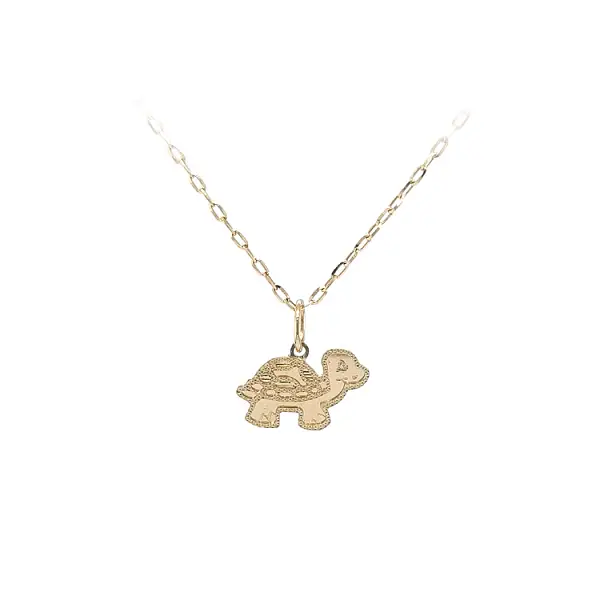 Gold Pendant Turtle