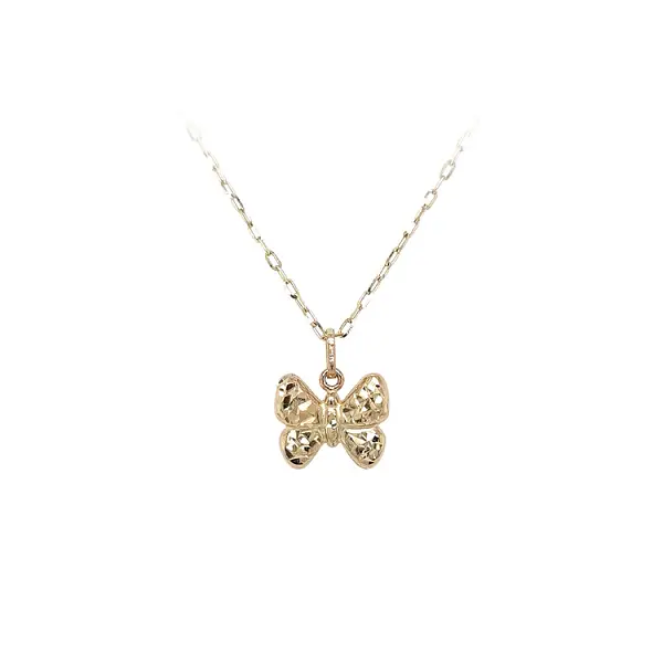 Gold Pendant Butterfly