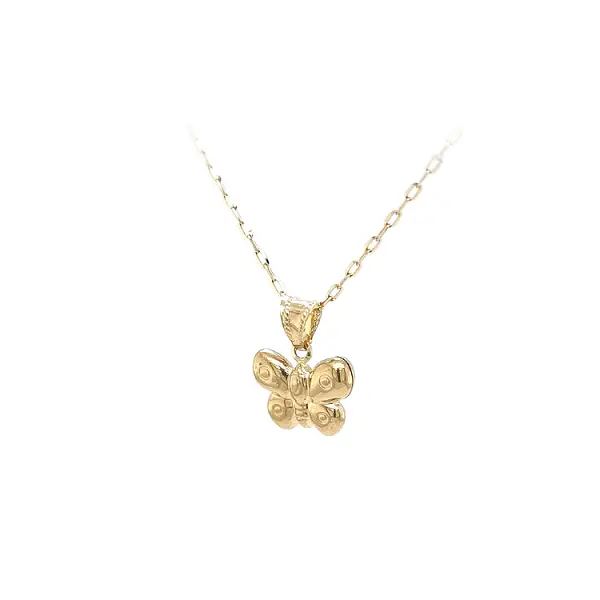 Gold Pendant Butterfly