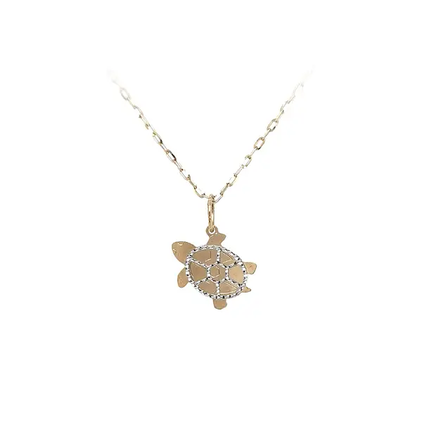Gold Pendant Turtle from Combined Gold