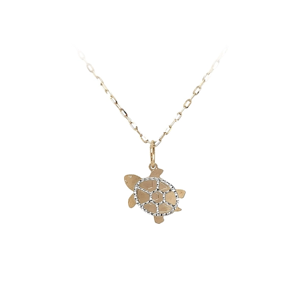 Gold Pendant Turtle from Combined Gold