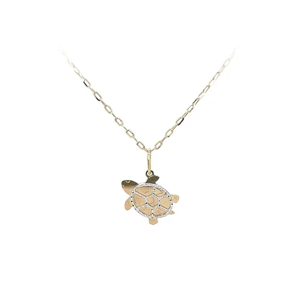 Gold Pendant Turtle from Combined Gold