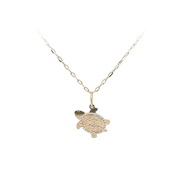 Gold Pendant Turtle from Combined Gold