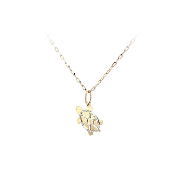 Gold Pendant Turtle from Combined Gold