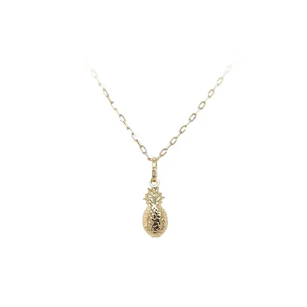 Gold Pineapple Pendant