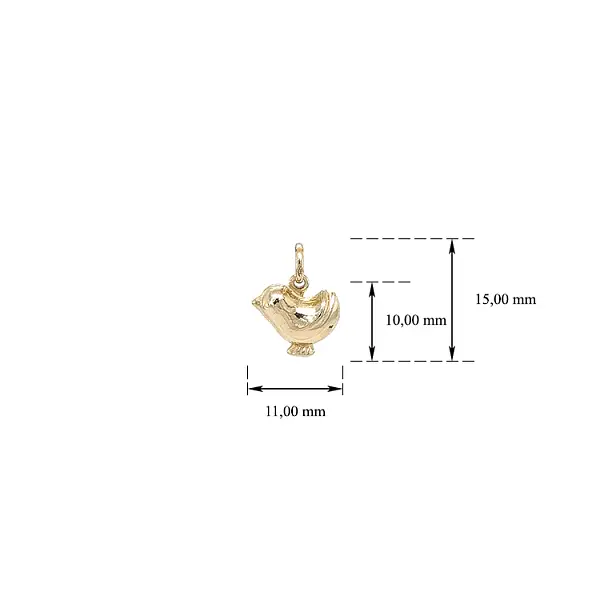 Gold Pendant Chicken