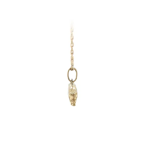Gold Pendant in the Shape of a Piglet as a Symbol of Abundance and Happiness