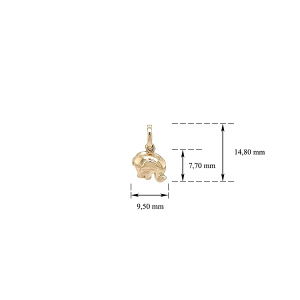 Golden Elephant Pendant