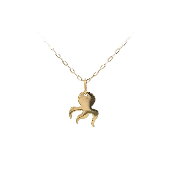 Golden Octopus Pendant