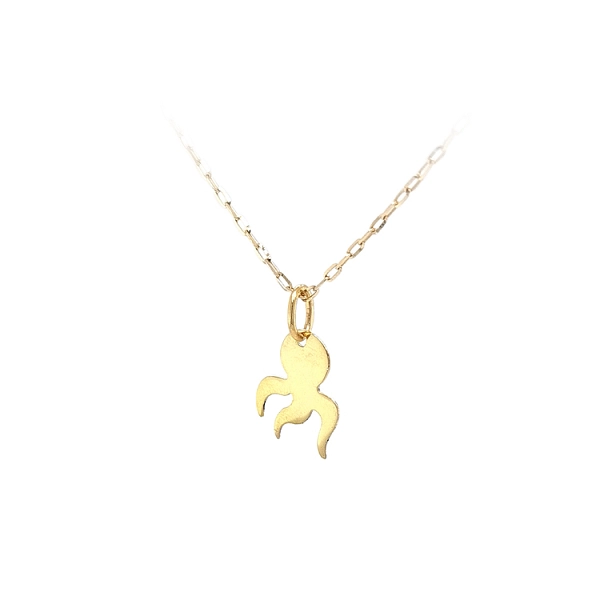 Golden Octopus Pendant