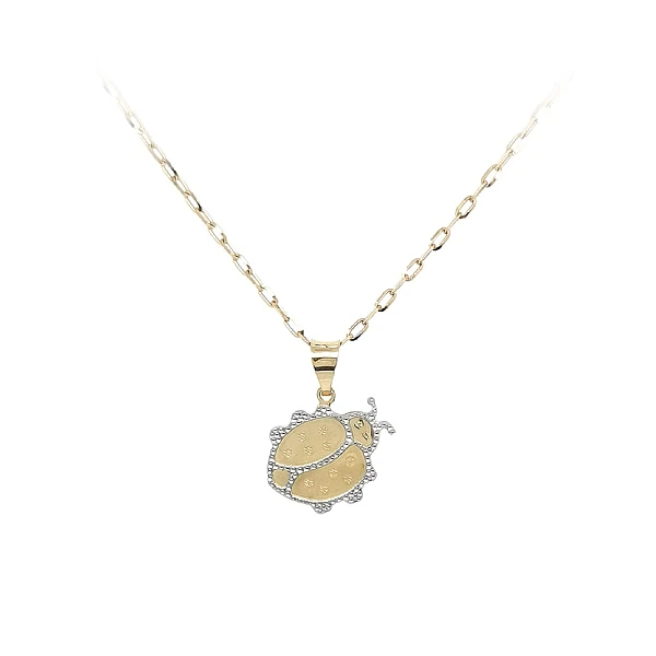 Pendant Ladybug from Combined Gold