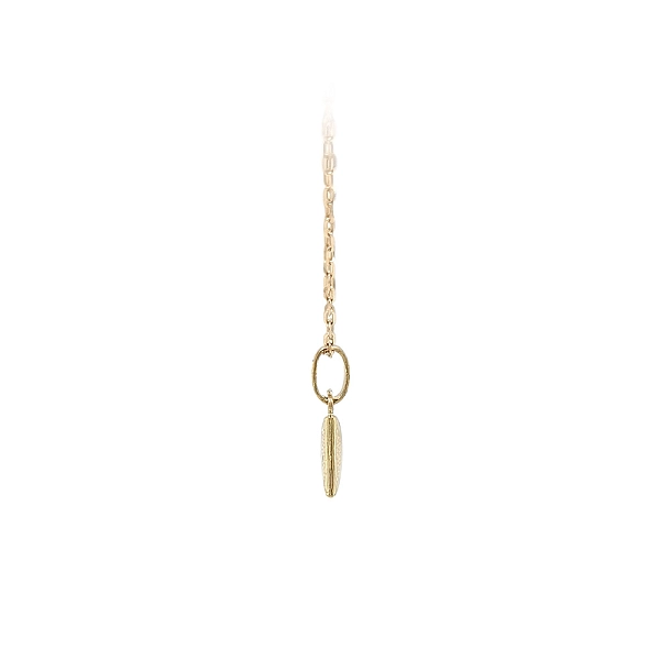 Gold Necklace with Watermelon Pendant
