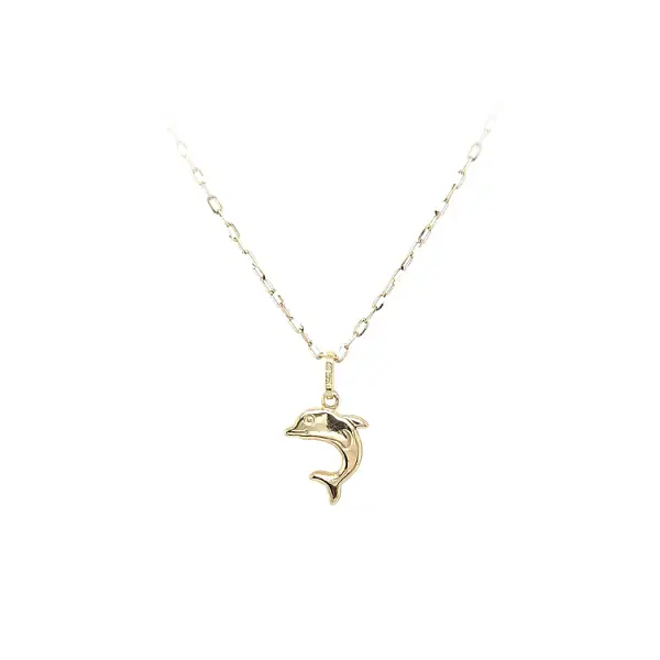 Golden Dolphin Pendant