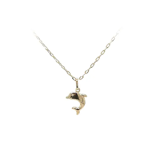 Golden Dolphin Pendant