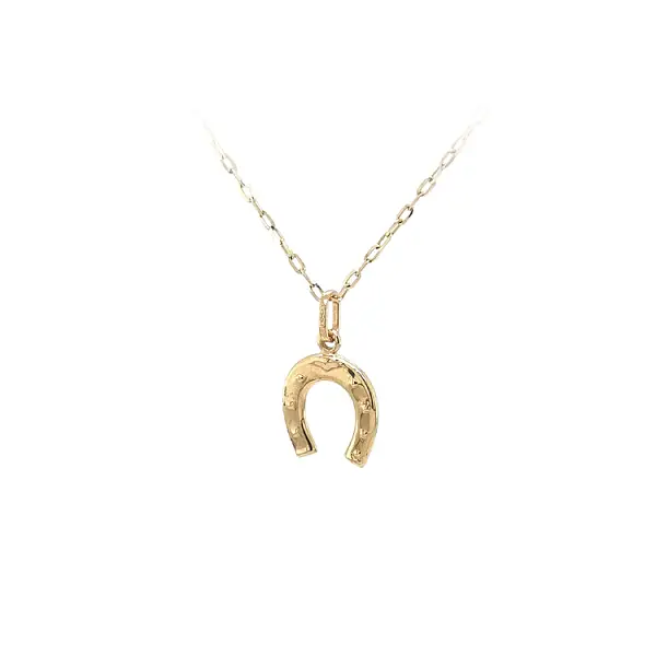 Gold Pendant Horseshoe