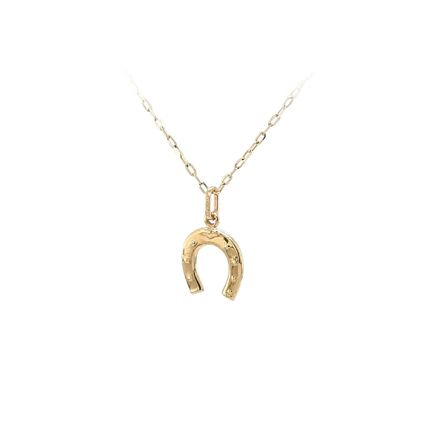 Gold Pendant Horseshoe