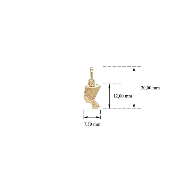 Gold Pendant Nefertiti